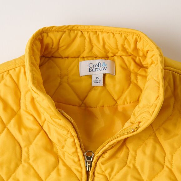 Croft & Barrow Womens Sz XS Quilted Vest Full Zip Equestrian Preppy Outdoors - Picture 4 of 8